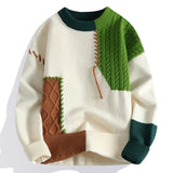 Aidase Warm Thick Men's Knit Sweater New In Fleeced Korean Fashion Vintage Pullovers Male Top High Quality Aesthetic Style Y2k Knitwear