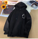 Vintage Graphic Hooded Sweatshirts High Street Men's Hoodies Harajuku Pullover Hoodie Sweatshirt Oversized Unisex Sportwear
