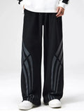 Aidase Cotton Straight Leg Sweatpants Men's Loose Drape Side Stacked Athletic Casual Pants Irregularly  Soft Breathable Simple Sport aidase-shop