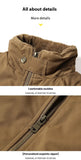 AIDASE  -  Mens Flight Jacket Winter Thick Fleece Lined Workwear Style Multiple Pockets Loose Fit Casual Aviator Coat Warm aidase-shop