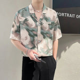 AIDASE  -  Mature Collar Tie-dyed Shirt with High-end Look and Handsome aidase-shop