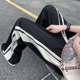 Aidase Man Sports Pants Thin Trousers Striped Straight Summer Xxxl Loose Sport Korean Popular Clothes Y2k Baggy Gym Sweatpants for Men aidase-shop