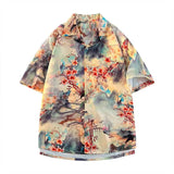 AIDASE  -  Summer Men's Short Sleeve Printed Shirts  Beach Shirts Casual Fashion Tee Shirt  Couple Tops aidase-shop