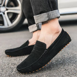 AIDASE  -  Men's Loafers Hot Selling Spring Autumn Men's Suede Leather Shoes for Commuting Massage Sole Flat Bottomed Walking Shoes aidase-shop
