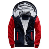 Aidase Men Hoodies Winter Thick Warm Fleece Zipper Men Hoodies Coat Sportwear Male Streetwear Hoodies Sweatshirts Men aidase-shop