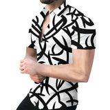 AIDASE  -  New Hawaiian Baroque Shirt for Men Business Casual Short Sleeve Tops 3D Printed Oversized Men's Shirt Casual Men Clothing aidase-shop