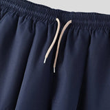 AIDASE  -  Men Wide Leg Pants Joggers Solid Color Drawstring Loose Trousers Men Streetwear Korean Style Fashion Casual Pants S-5XL aidase-shop