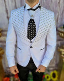 AIDASE  -  Modern Wedding Men Suits 3 Piece Coat Vest Pants Groom Frog Button Suit Business Blazer Pants Prom Party Jacket Customized aidase-shop
