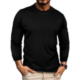 AIDASE  -  Men's Spring and Autumn New Waffle Henley Collar Long Sleeve Casual Sports T Shirt for Men Tracksuit Mans Cloths aidase-shop
