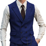 Aidase Herringbone Men Vest Dark Green Suede Leather Gentleman Business Waistcoat Vintage Regular Slim Men Suit Vest aidase-shop