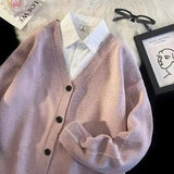 AIDASE  -  Japanese Style Cardigan Sweater Men Autumn Loose Casual Knitwear Streetwear Fashion aidase-shop