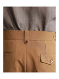 AIDASE  -  Summer Thin Naples Shorts Men British Style Paris Waist Buckle Button Straight  Knee Length Pants Vintage Business Casual Shorts aidase-shop