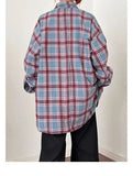 AIDASE  -  American Sle Plaid Long Sve irt Men Women Casual Loose All Match Worn Long Sve Cheered irt Coat Spring Autumn aidase-shop