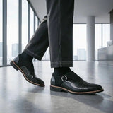 AIDASE  -  Men Business Formal Leather Shoes Men Comfortable Breathable Anti-slip Office Brand Shoes Gentleman Social Shoes Sizes 38-46 aidase-shop