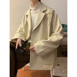 Aidase Casual Blazers Men Orchid Embroidery Solid Color Single Breasted Suit Jackets Japan Style Notched Collar Popular Interview Suits