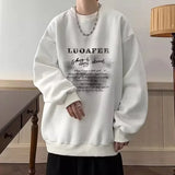Aidase New Vintage Letter Printed Pullover Hoodies For Men Goth Sweatshirts Streetwear Oversize Hoody Hip Hop Fleece Y2K Clothes aidase-shop