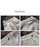 AIDASE  -  Old Money Style Linen Casual Pants for Men, Summer Thin Breathable Lightweight, High Waist, Straight Wide Leg, Micro Flare Suit aidase-shop