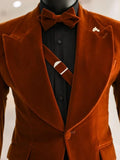 Aidase 2 Piece Groom Tuxedo Wedding Party Velvet Smoking Jacket Slim Fit Men Suit Custom Made Fashion Costume Blazer Pants 2024 aidase-shop