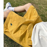 AIDASE  -  American Sports Shorts High Waist Wide-leg Five-leg Pants Japanese Fashion Trend Casual Loose Summer Thin Black Pants Aesthetic aidase-shop