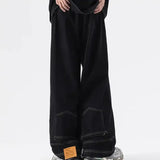 AIDASE  -  Hong Kong Style Wide-leg Jeans for Men in Spring Autumn New Style Loose-fitting Trendy Pants aidase-shop