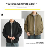 AIDASE  -  Premium sense of gangster handsome positive shoulder coach jacket men's spring American style hard wind show strong cleanfit sta aidase-shop