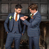 Aidase Vintage Plaid Men Suits For Wedding Slim Fit Tuxedos Groom Wear Business Notch Lapel 3 Pcs Jacket Pants Vest Custom Made aidase-shop