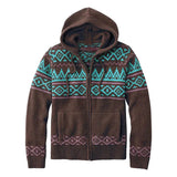 AIDASE  -  Spring Autumn New Fashion Men's Contrast Color Casual Trendy Loose Zipper Long Sleeve Hooded Knitted Sweater Cardigans Male Coat aidase-shop