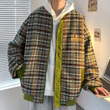 AIDASE  -  American High Street Retro Jacket Trend Jacket Men's Hip Hop Autumn Winter Oversize Baseball Uniform Couple Tops Bomber Jacket aidase-shop