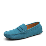 AIDASE  -  Large Size Men's Casual Bean Bean Shoes Faux Suede Cowhide Lazy Shoes Breathable Rubber Sole Comfortable Low Cut Slip-On aidase-shop