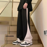 AIDASE  -  American High Street Pants Men Summer Loose Oversized Trousers Casual Versatile Niche High-end Design Wide Leg Straight Pants aidase-shop