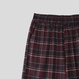 AIDASE  -  Men Plaid Pants Elastic Waist Joggers Loose Casual Trousers Men Streetwear 2025 Korean Style Fashion Male Wide Leg Pants aidase-shop