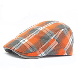 Aidase Four Seasons Cotton Print Newsboy Caps Flat Peaked Cap Men and Women Painter Beret Hats aidase-shop