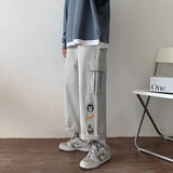 AIDASE  -  Men Fashionable Loose and Versatile Trend Korean Version Straight Wide-leg Pants Spring and Autumn Style aidase-shop