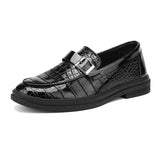 AIDASE  -  British Style Formal Shoes For Men Loafers Business Casual Office Shoes Man Fashion Men's Dress Shoes Comfortable Leather Shoes aidase-shop