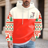 AIDASE  -  Fashion Christmas Print Hoodies Pullover For Men Long Sleeve Casual Warm Sweatshirts Large Sized Work Sport Wears Outdoor aidase-shop