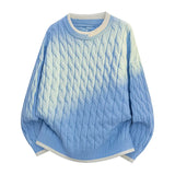 AIDASE  -  Knit Crew Neck Men Sweater Lazy Style Loose Trendy Knitted Long Sleeve Tops 2025 Fashion All-match Simple Pullovers 21E7046 aidase-shop