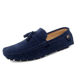 AIDASE  -  Summer New Driving Flats Stylish Style Male Moccasins Business Shoes Fashion Trendy Lazy Loafers Suede Leather Mens Casual Shoes aidase-shop
