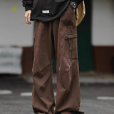 AIDASE  -  Men's Cargo Pants American Style Trendy Loose Straight-leg Trousers Summer Trend Versatile Simple Casual Clothing 21E6708 aidase-shop