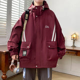 AIDASE  -  Couple Coats Classic Hooded Waterproof Design Version of Loose Slimming Fashion Trend All-in-one Fabric Breathable Comfortable aidase-shop