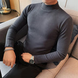 Aidase British Style Brand Clothing Men High Quality Long Sleeve T-Shirts/Men's Autumn Winter Keep Warm Leisure T-shirt Plus Size S-4XL aidase-shop