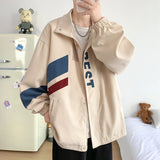 Aidase Men Bomber Jacket And Coats Letter Printed Outerwear Streetwear 2024 Fashion Plus Size Loose Windbreaker Coat Male Clothing 5XL aidase-shop