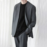 AIDASE  -  2025 Men Shirt Solid Color V Neck Open Stitch Long Sleeve Casual Men Clothing Streetwear Fashion Leisure Outerwear S-5XL aidase-shop