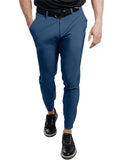 AIDASE  -  Office Business Mens Casual Pants Spring Autumn Stylish Solid Color Elastic Slim Fit Pencil Pants Men Fashion Mid Waist Trousers aidase-shop