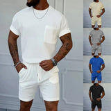 AIDASE  -  Man Tuxedo Suits Male Two Piece T Shirt Business Casual Half Sleeve High Slim Fit Shorts Set Big And Tall Suits Ropa De Hombre aidase-shop