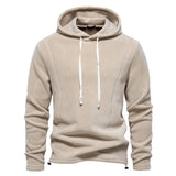 AIDASE  -  Men's Autumn Winter Stand Collar Half Zip Long Sleeve Hoodie Trendy Versatile Men's Fleece Top aidase-shop