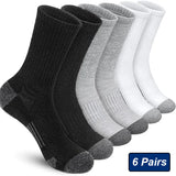 AIDASE  -  6 Pairs Men's Outdoor Gym Socks High Quality Comfortable Soft Buffered Running Socks Breathable Large Size New Style EU39-46 aidase-shop