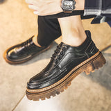 Aidase Brogues Men's Black Business Leather Shoes Man Loafers Comfortable Summer Sneakers Brand Moccasin Breathable Casual Shoes aidase-shop