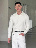 AIDASE  -  Casual Knitted Long Sve  irt Men's Autumn Winter Ocean Bird Collar Turn-down Collar Faionable Leisure Sle Sweater aidase-shop