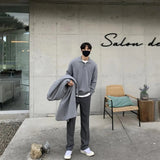 AIDASE  -  Loose Black Knitwear for Men Autumn New Style Japanese Style Loose Size Large Spring Autumn Men's Pullover Sweater aidase-shop