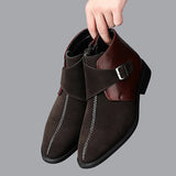 AIDASE  -  Men Business Pointed-toe Ankle Boots for Autumn Winter Side Zippers Casual Comfortable Breathable Fashionable Chelsea Boots Men aidase-shop